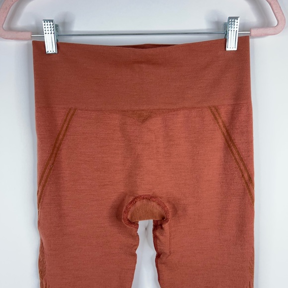 Smartwool Active Base Layer Leggings Intraknit Copper Rust Wool Blend Medium - Picture 7 of 12